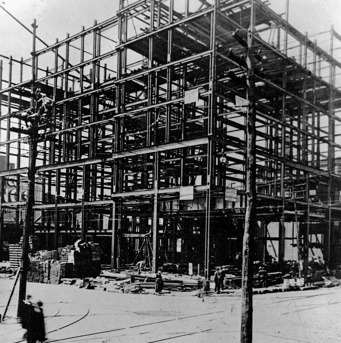 Historical Image of Hotel Construction, The Seelbach Hilton Louisville, 1905, Member of Historic Hotels of America, in Louisville, Kentucky.