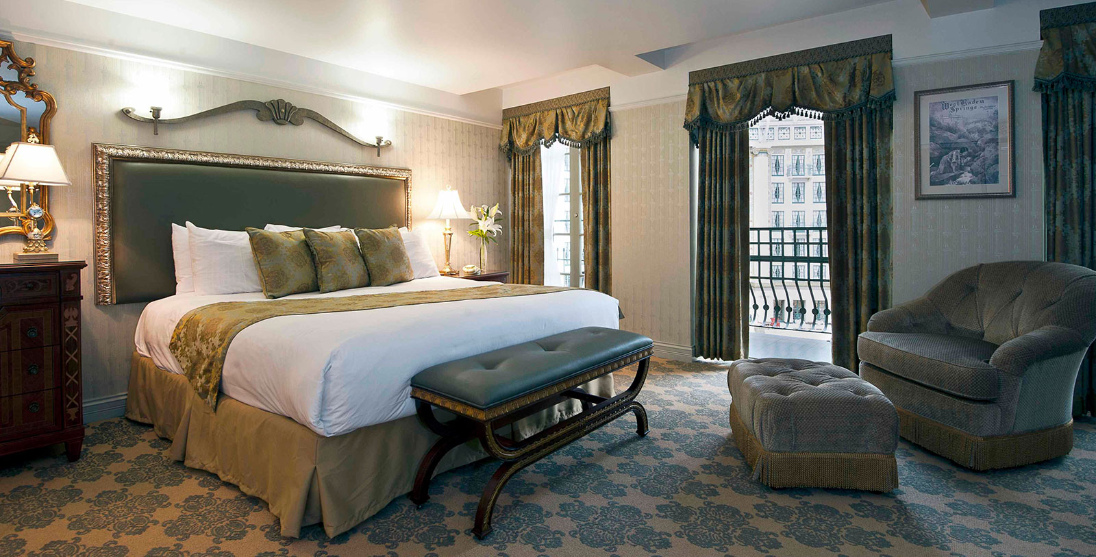 Image of guestroom West Baden Springs Hotel, 1902, Member of Historic Hotels of America, in West Baden Springs, Indiana,Accommodations