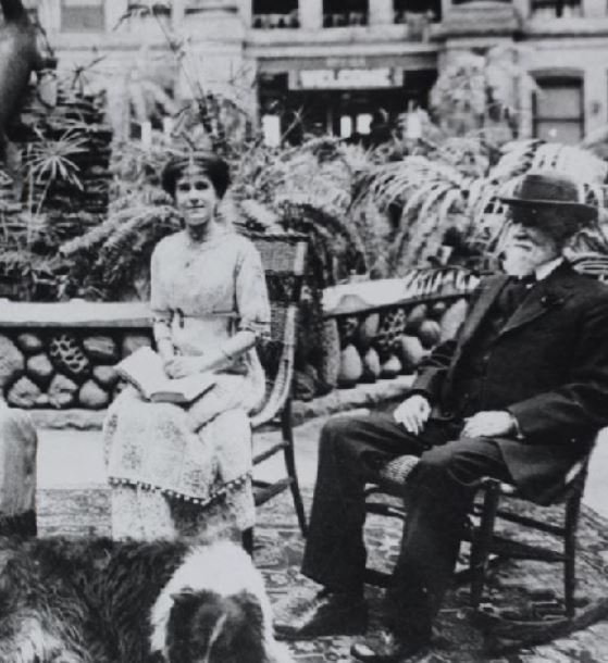Historical Image of Lee Sinclair and Lillian Rexford, West Baden Springs Hotel, 1902, Member of Historic Hotels of America, in West Baden, Indiana.