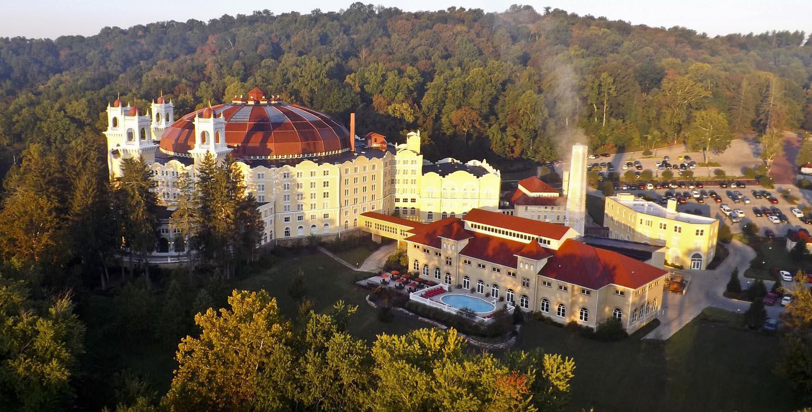 Image of hotel exterior West Baden Springs Hotel, 1902, Member of Historic Hotels of America, in West Baden Springs, Indiana, Overview