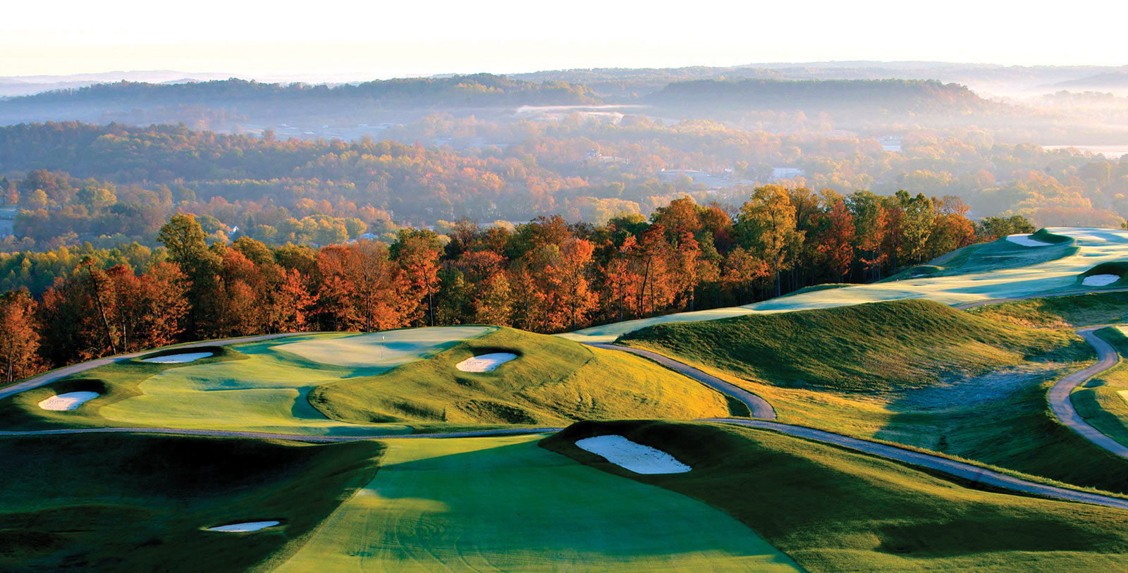 Experience an unforgettable game of golf at the three golf courses at West Baden Springs and nearby French Lick Springs.