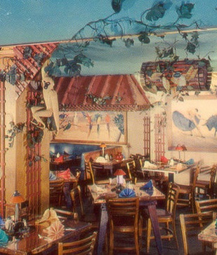 Historical Image of Interior Dining Area, Fairmont San Francisco, 1907, Member of Historic Hotels of America, in San Francisco, California.