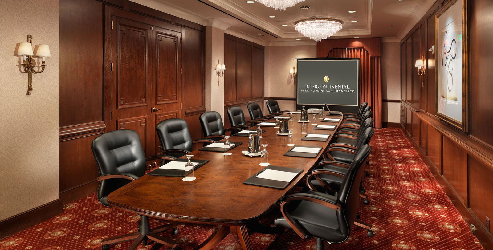 Image of Boardroom, InterContinental Mark Hopkins Hotel in San Francisco, California, 1926, Member of Historic Hotels of America, Request for Proposal