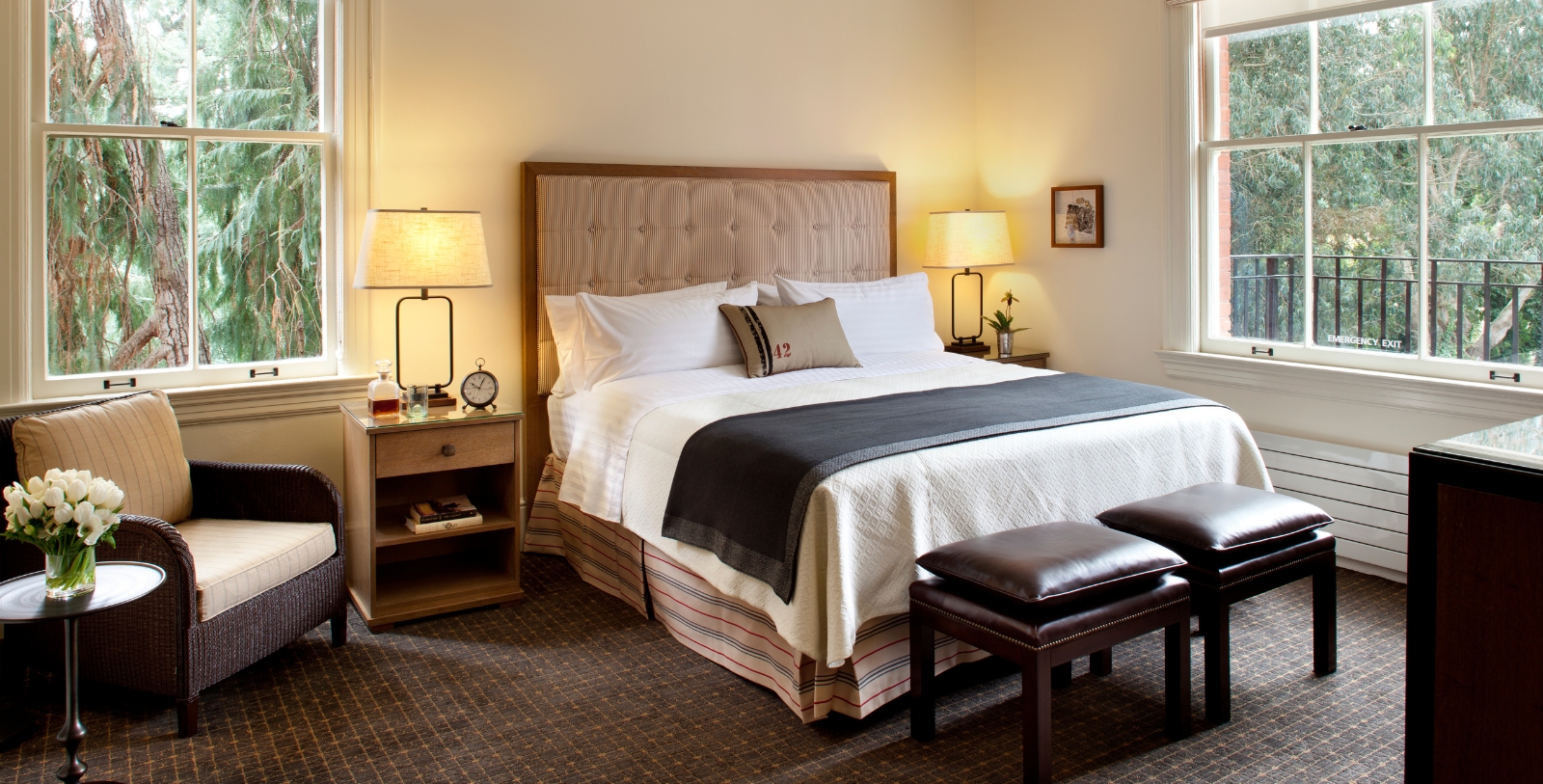 Image of Guestroom Interior, Inn at the Presidio in San Francisco, California, 1903, Member of Historic Hotels of America, Accommodations