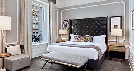 Accommodations:
Palace Hotel
in San Francisco
