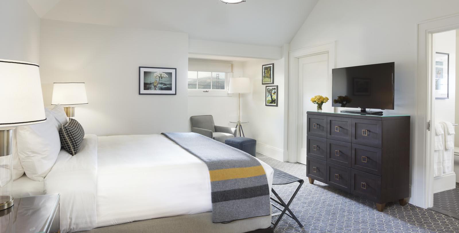 Image of Guestroom at The Lodge at the Presidio, 1894, Member of Historic Hotels of America, in San Francisco, California, Location Map