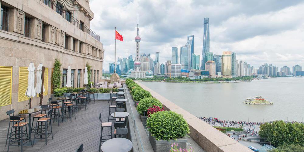 Explore The Bund above or below the water at Chen Yi Square.