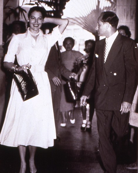 Historical Image of Ava Gardner at the Raffles Hotel Singapore, Historic Hotels Worldwide, in Singapore, Singapore.