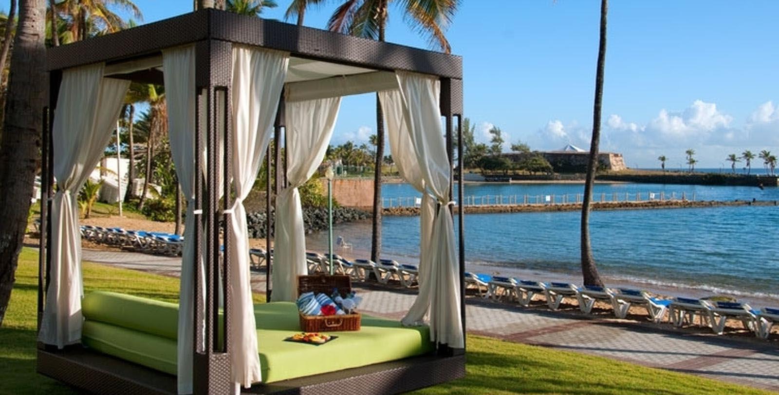 Image of cabana and pool at Caribe Hilton, 1949, Member of Historic Hotels of America, in San Juan, Puerto Rico, Explore