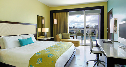 Accommodations:
The Condado Plaza Hilton
in San Juan