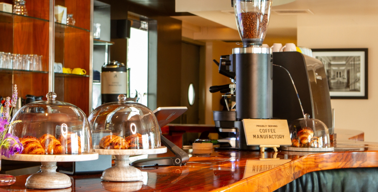 Image of Coffee Bar at The Eden, (1940) a Member of Historic Hotels of America in Santa Monica, California.