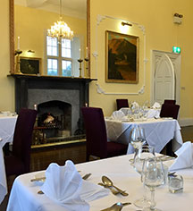 Dining at
Kinnitty Castle Hotel
in Birr