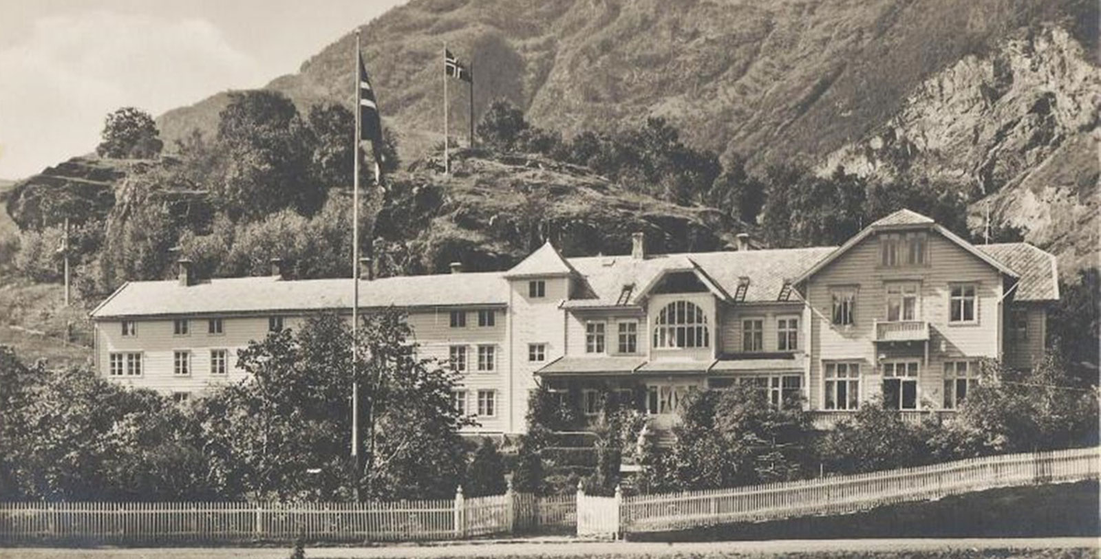 Image of Historic hotel exterior and surroundings, Fretheim Hotel, Flam, Norway, 1870, Member of Historic Hotels Worldwide, History