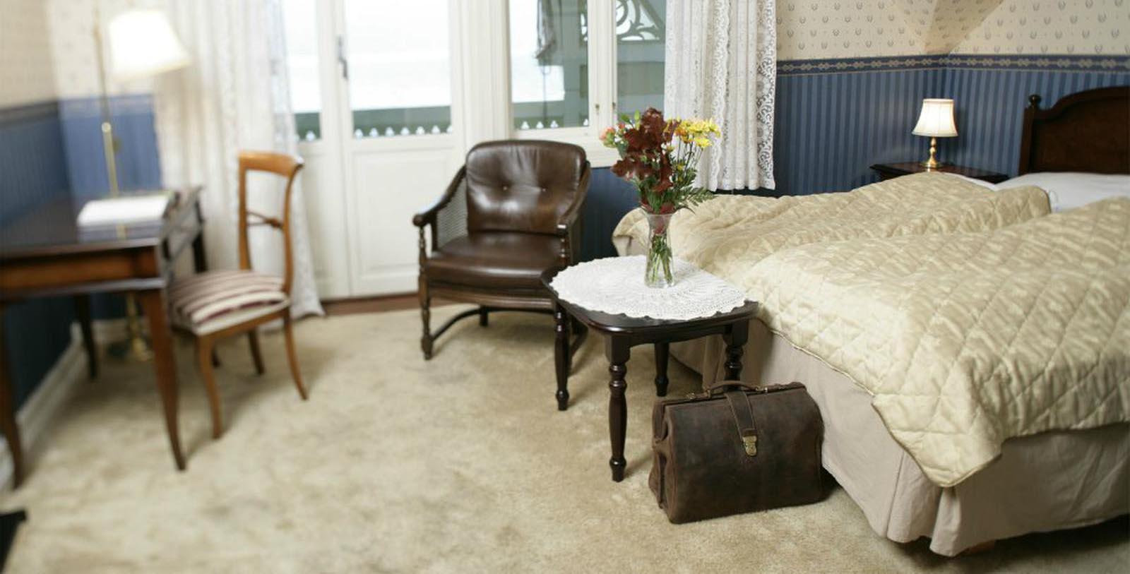 Image of Guestroom Interior Kviknes Hotel, 1752, Member of Historic Hotels Worldwide, in Balestrand, Norway, Location