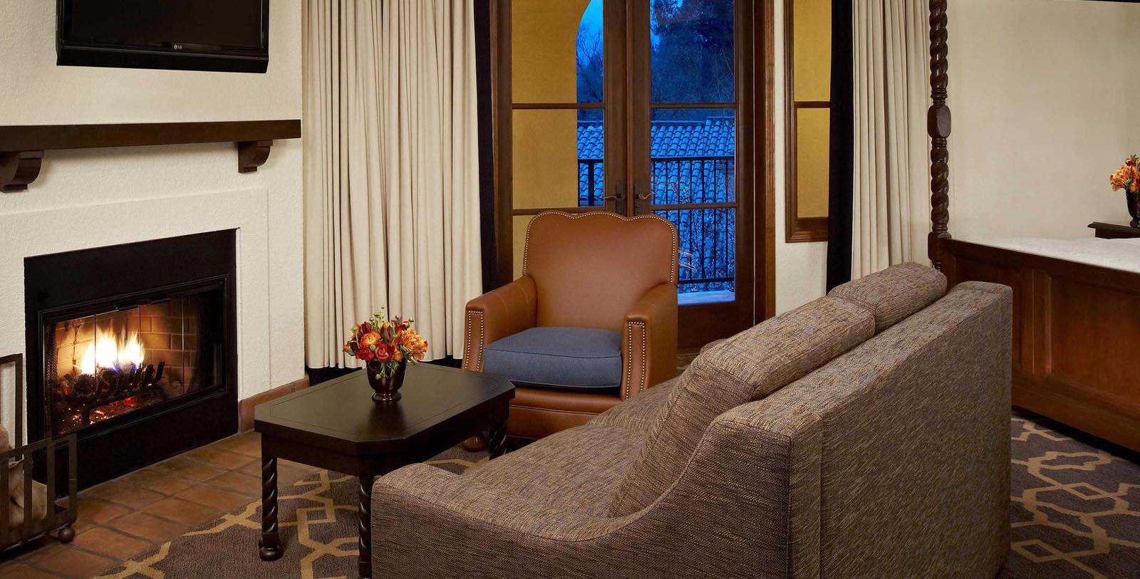 Image of suite seating area at Fairmont Sonoma Mission Inn & Spa, 1927, Member of Historic Hotels of America, in Sonoma, California, Hot Deals