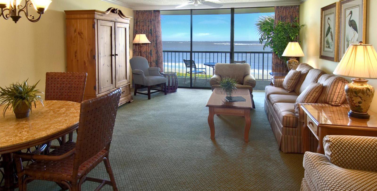 Image of Suite Living Area at The King and Prince Beach and Golf Resort, 1935, Member of Historic Hotels of America, on St. Simons Island, Georgia, Explore