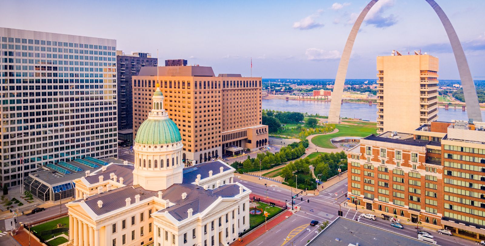 St. Louis, Missouri, home to historic landmarks, parks, and museums.