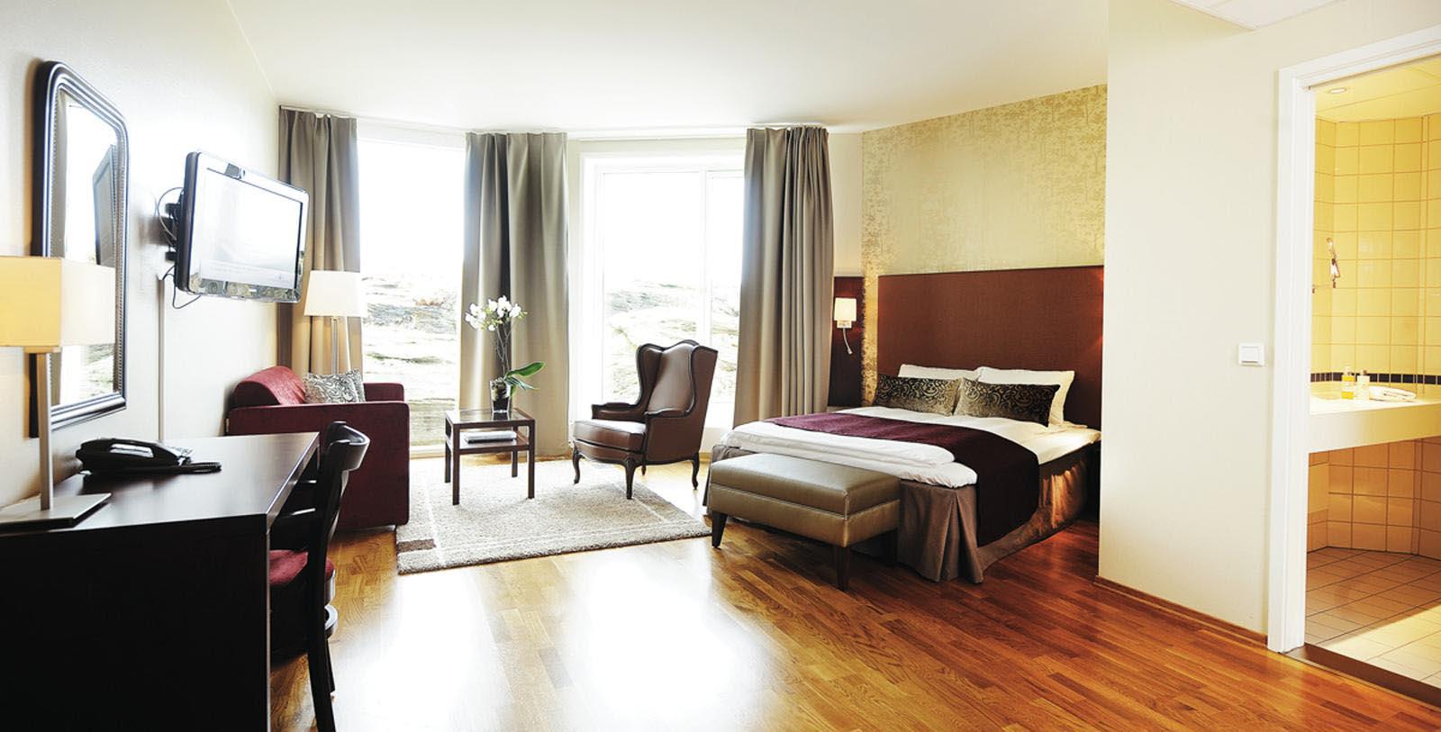 Image of Guestroom at Sola Strand Hotel, 1914, Member of Historic Hotels Worldwide, in Sola, Norway, Location Map