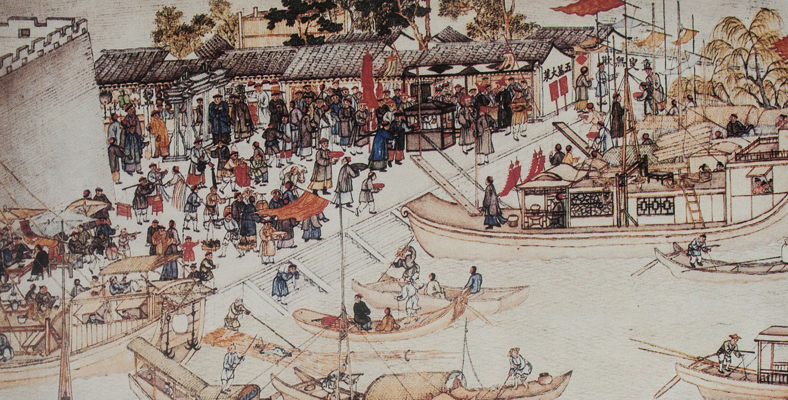 Image of historical scroll detailing Suzhou’s commercial center, Garden Hotel Suzhou, 1930s, a Member of Historic Hotels Worldwide in Suzhou, China