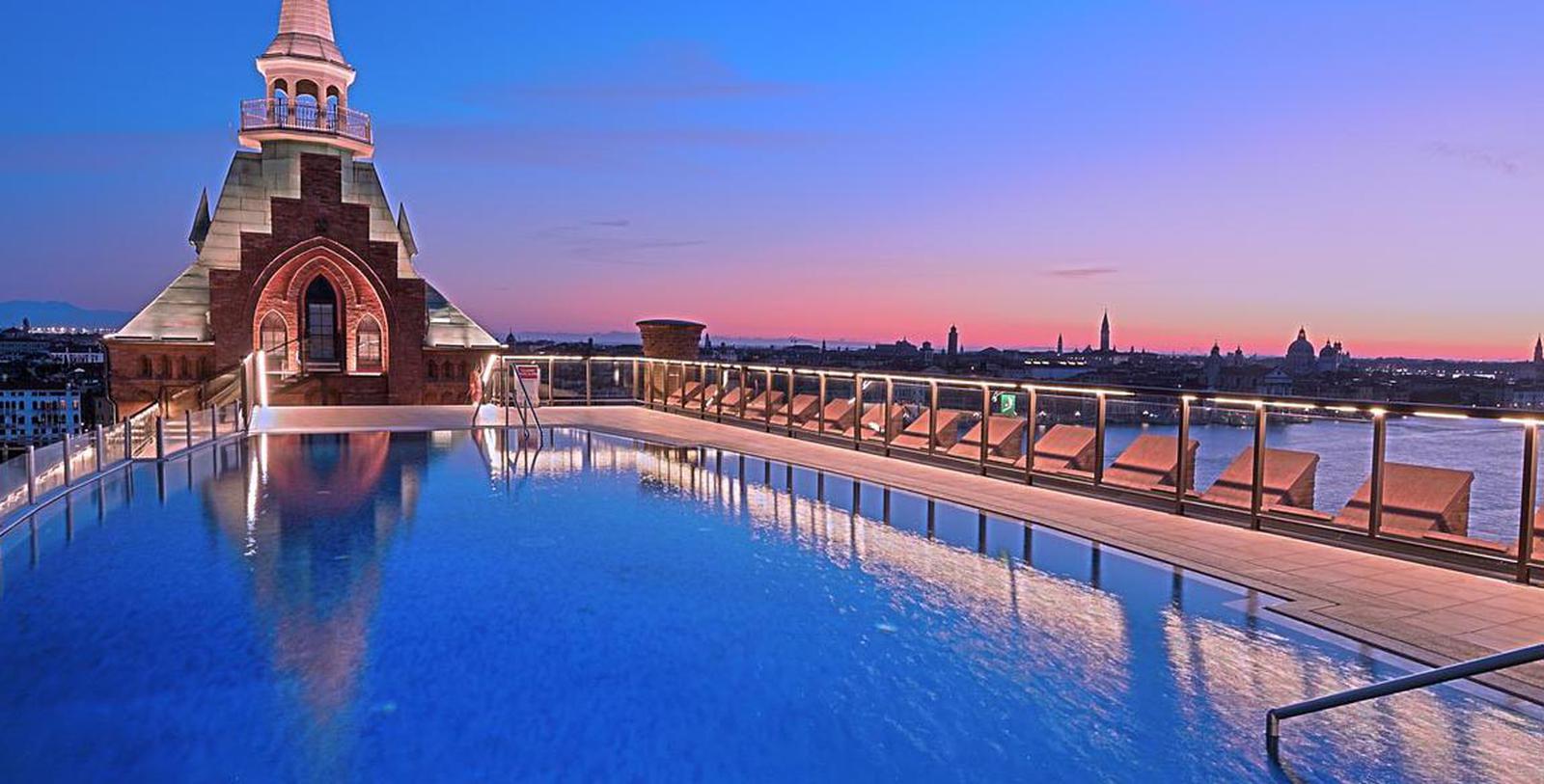 Image of Outdoor Rooftop Pool, Hilton Molino Stucky Venice, Italy, 1884, Member of Historic Hotels Worldwide, Hot Deals