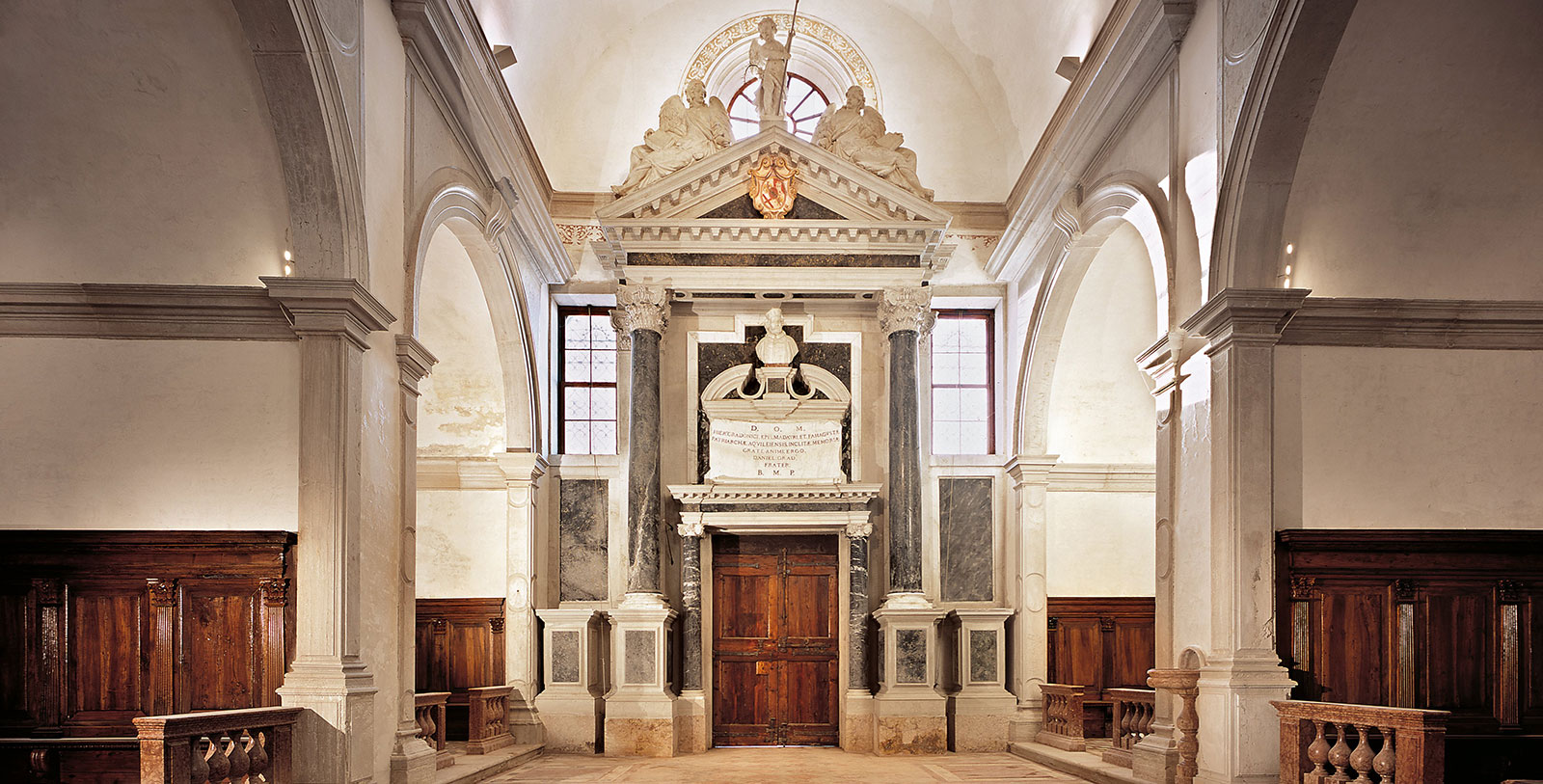 Take a day to visit the Giradini della Biennale, the Church of San Giorgio Maggiore, and the Arsenale di Venezia nearby.