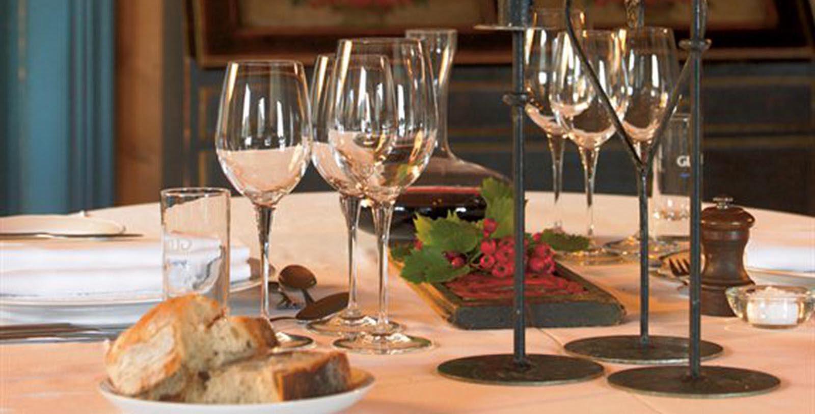 Image of Wine and Wine Glasses Fossheim Turisthotell, 1897, Member of Historic Hotels Worldwide, in Lom, Norway, Taste