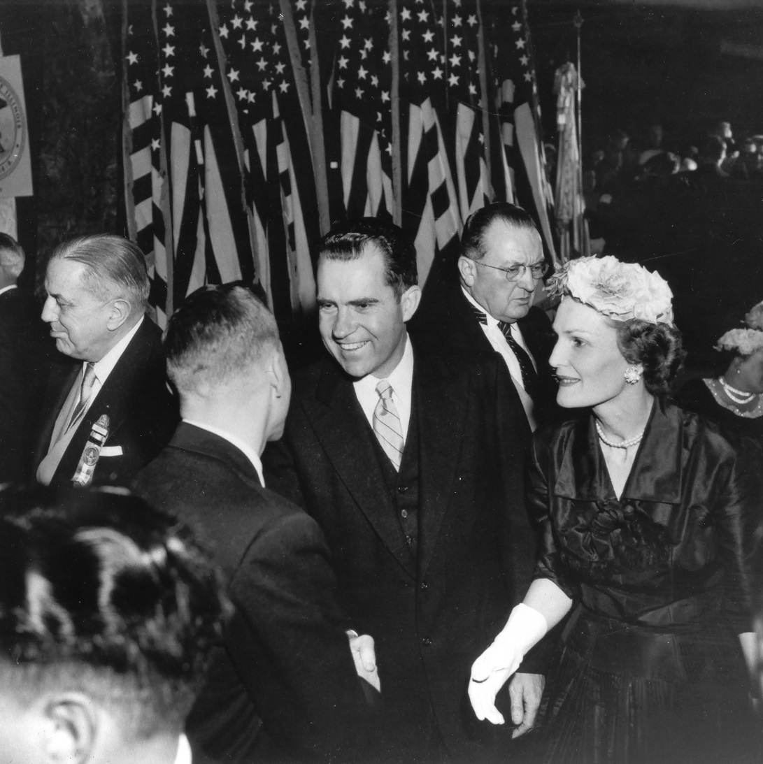 Historical Image of President Richard Nixon at The Capital Hilton, 1943, Member of Historic Hotels of America, in Washington, D.C.