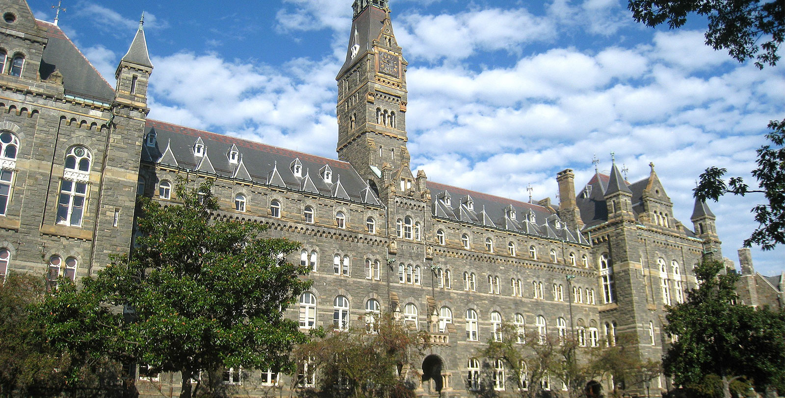 Experience the spectacular medieval Flemish-Romanesque style architecture at nearby Georgetown University.