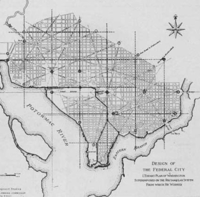 Historical Map of Washington, D.C., The Henley Park Hotel, 1918, Member of Historic Hotels of America, in Washington, D.C.