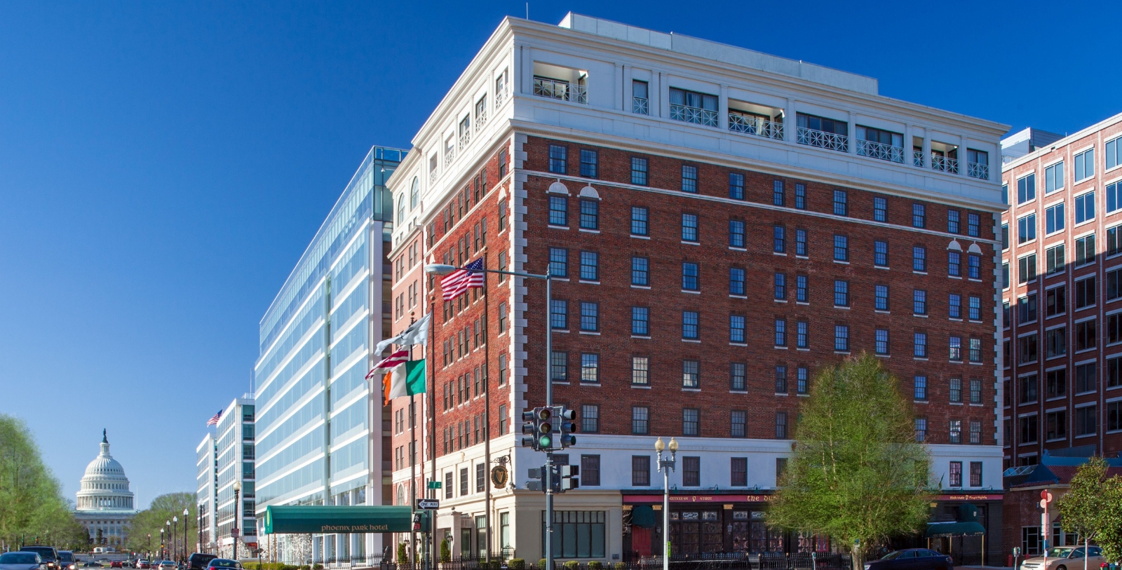 Image of Exterior of Phoenix Park Hotel, 1922, Member of Historic Hotels of America, in Washington, DC, Overview