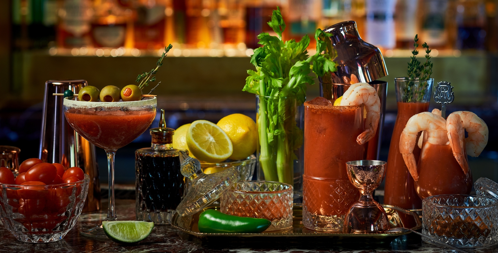 Taste the flavors of the Chesapeake Bay in the hotel’s signature cocktail, “The Capital Mary”.
