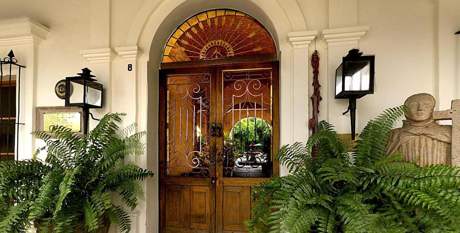 Image of Main Entrance Exterior, Hacienda de los Santos, Alamos, Mexico, 1600s, Member of Historic Hotels Worldwide, Spa