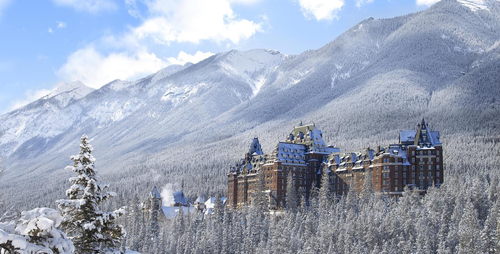 Image of hotel exterior Fairmont Banff Springs, 1888, Member of Historic Hotels Worldwide, in Banff, Alberta, Canada, Special Offers, Discounted Rates, Families, Romantic Escape, Honeymoons, Anniversaries, Reunions