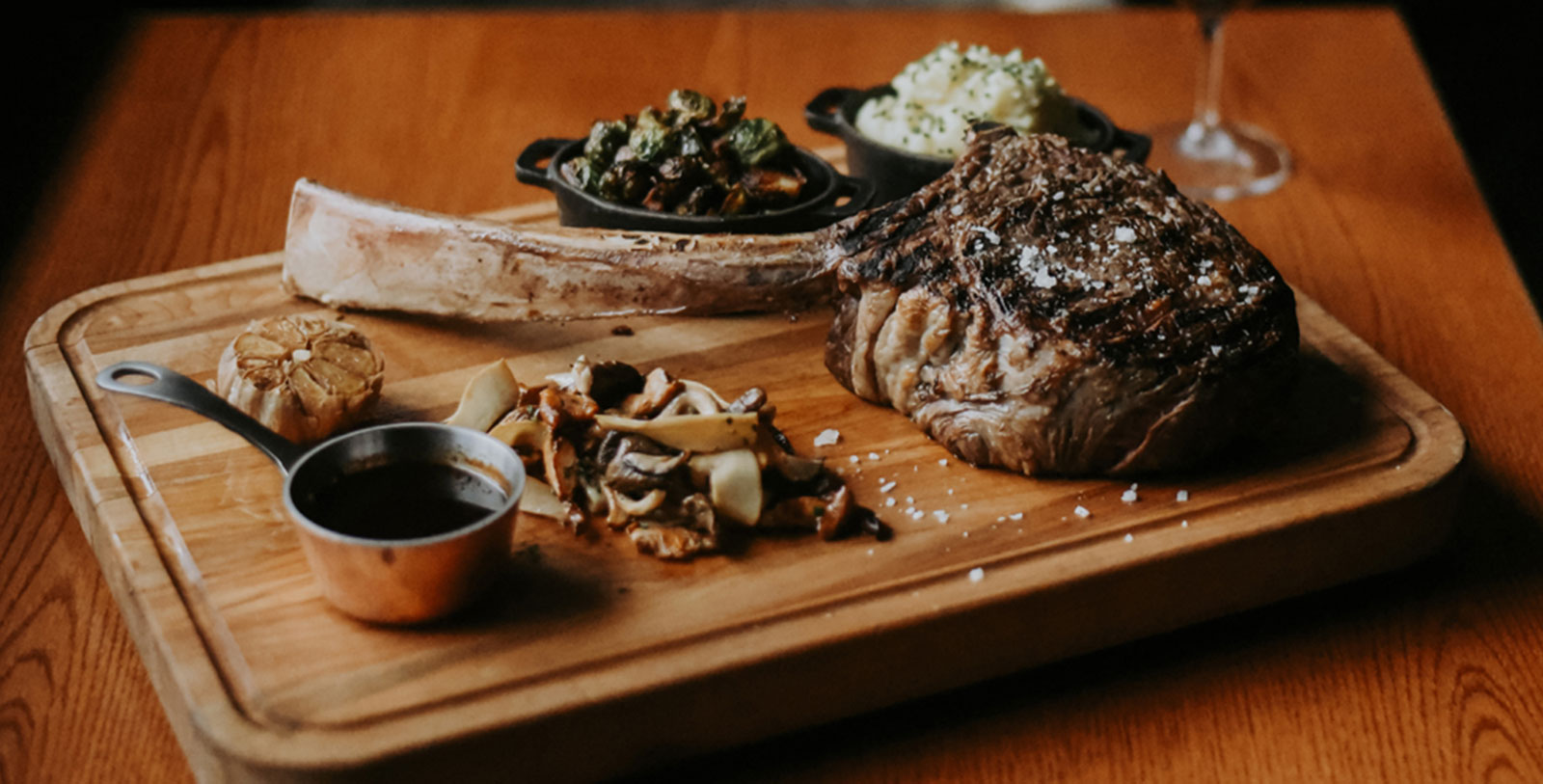 Taste some world-famous Alberta beef at the 1886 Chop House.