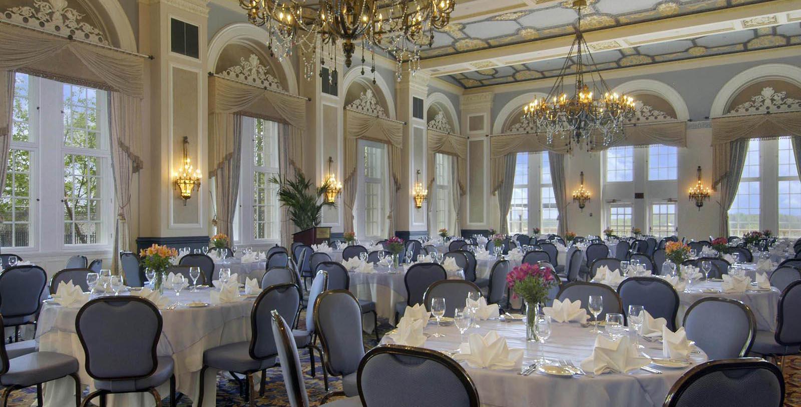 Image of ballroom set up for special event Fairmont Hotel Macdonald, 1915, Member of Historic Hotels Worldwide, in Edmonton, Canada, Experience