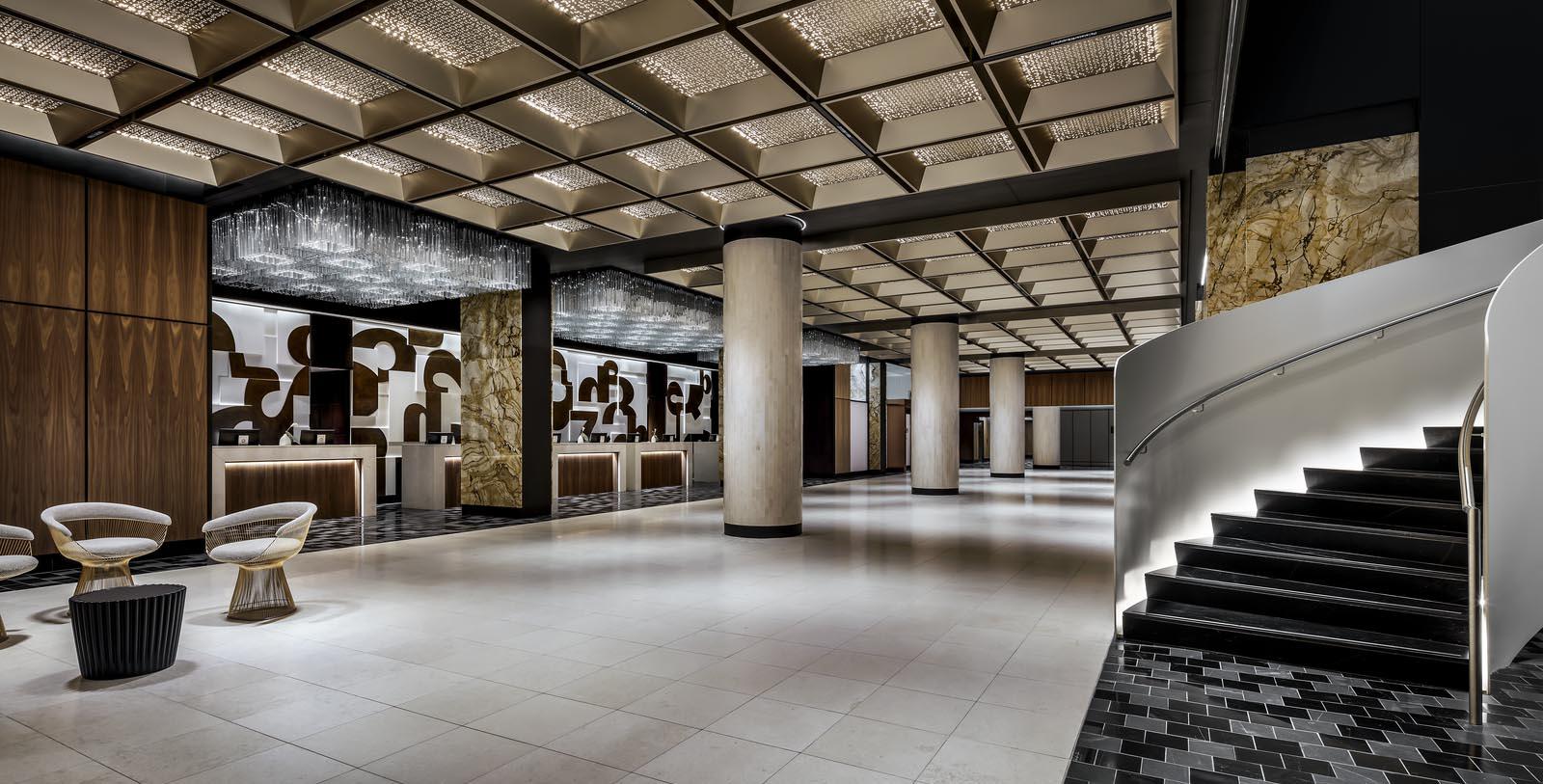 Image of Lobby Fairmont The Queen Elizabeth, 1958, Member of Historic Hotels Worldwide, in Montreal, Quebec, Discover