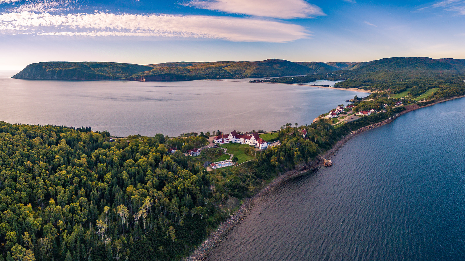 Image of Exterior Aerial View, Keltic Lodge Resort and Spa, 1939, Member of Historic Hotels Worldwide, in Ingonish Beach, Nova Scotia, History