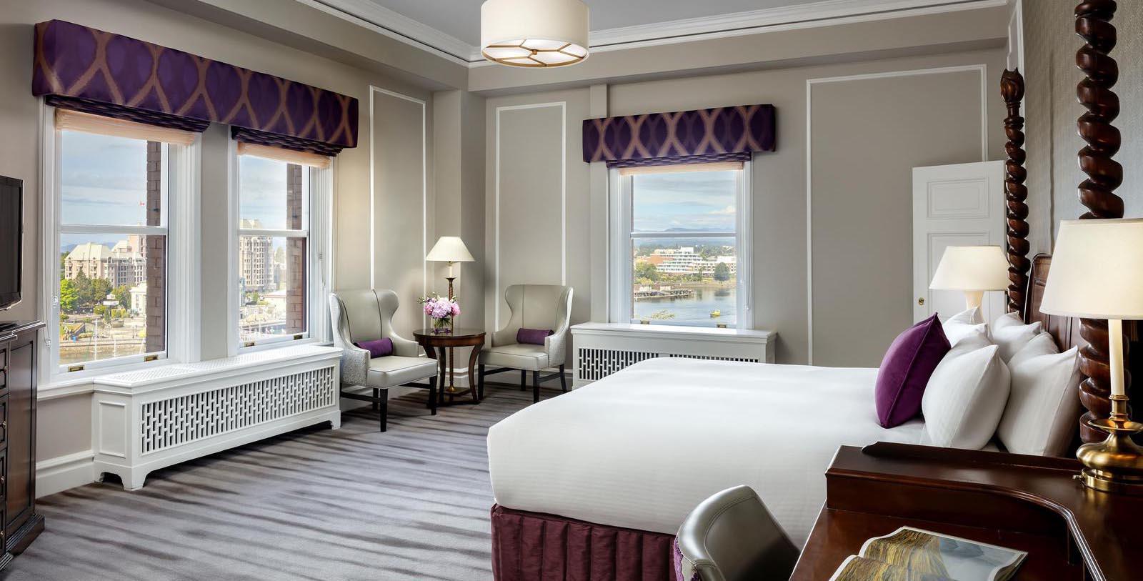 Image of guestroom Fairmont Empress, 1908, Member of Historic Hotels Worldwide, in Victoria, British Columbia, Canada, Accommodations