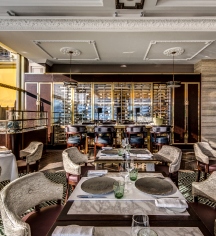 Dining at
Fairmont Le Montreux Palace
in Montreux