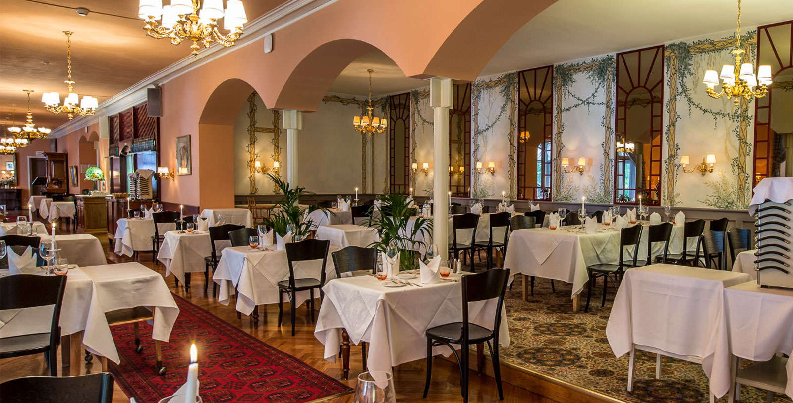 Image of Restaurant Les Cascades, Grandhotel Giessbach, Brienz, Switzerland, 1822, Member of Historic Hotels Worldwide, Taste