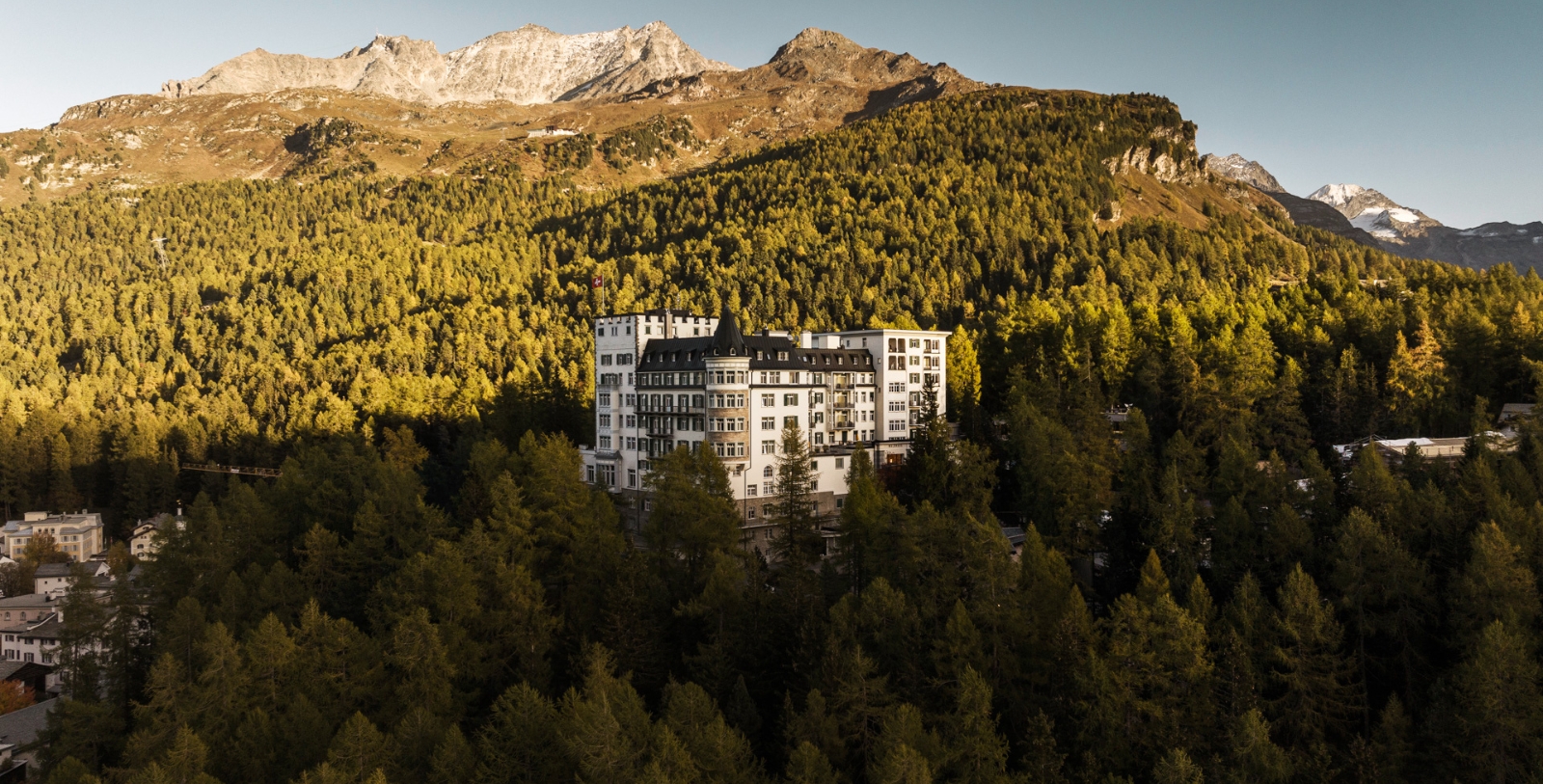 Image of Hotel Exterior Hotel Waldhaus Sils, 1908, Member of Historic Hotels Worldwide, in Sils Maria, Switzerland, Overview