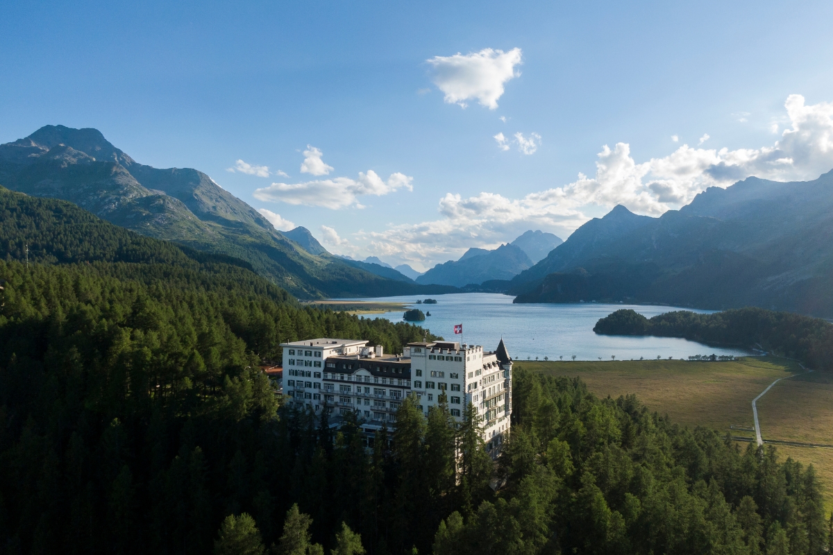 Image of Hotel Exterior Hotel Waldhaus Sils, 1908, Member of Historic Hotels Worldwide, in Sils Maria, Switzerland, Special Offers, Discounted Rates, Families, Romantic Escape, Honeymoons, Anniversaries, Reunions
