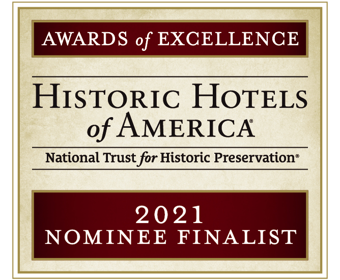 2021 Historic Hotels of America Awards of Excellence Nominee Finalist Logo