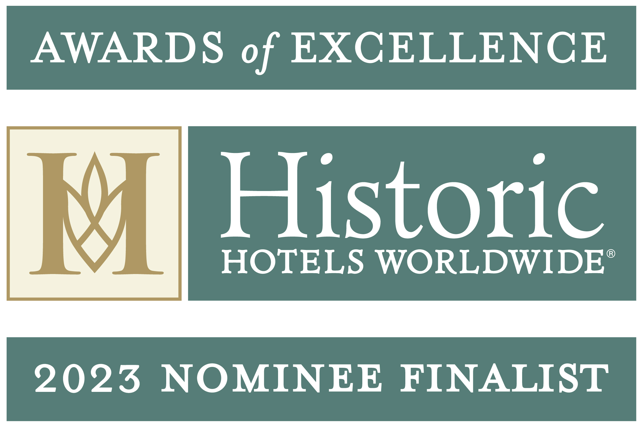 2023 Historic Hotels Worldwide Awards of Excellence Nominee Finalist