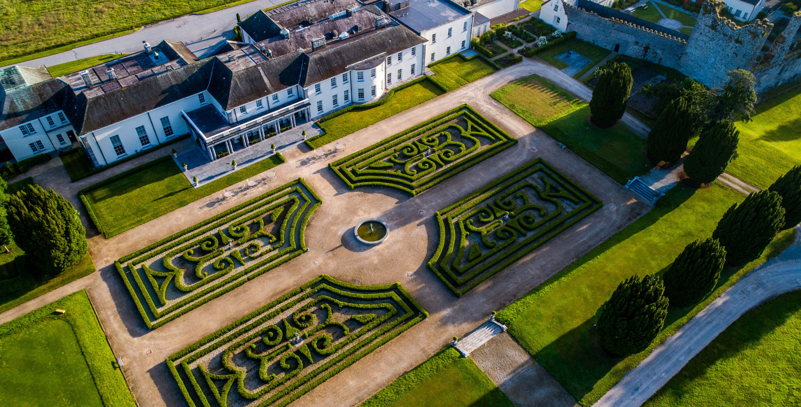 Image of aerial view of Castlemartyr Resort, opened in 1210, is a member of Historic Hotels Worldwide since 2022.