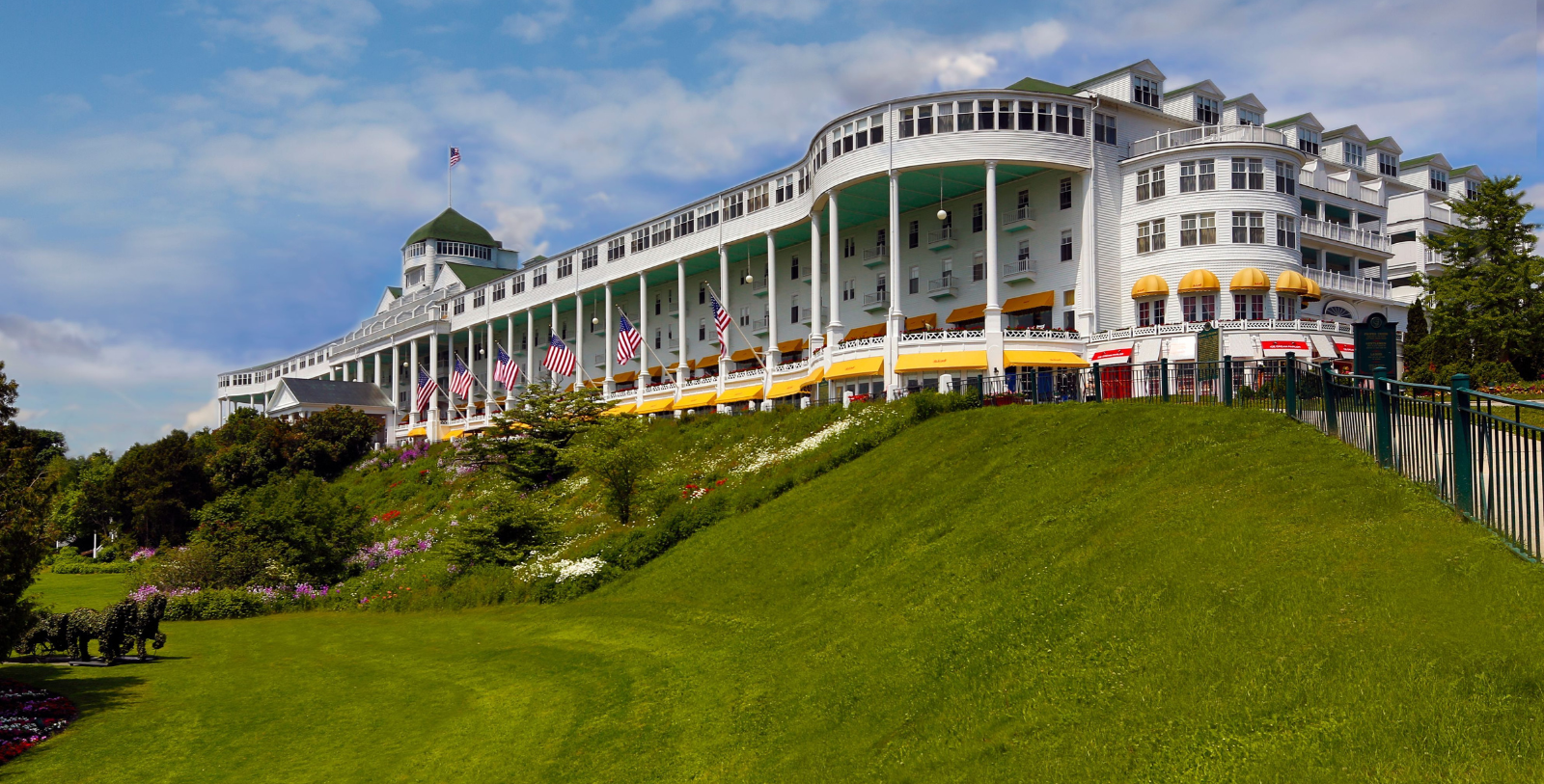 Image of hotel exterior at Grand Hotel, 1887, Member of Historic Hotels of America, in Mackinac Island, Michigan, Overview