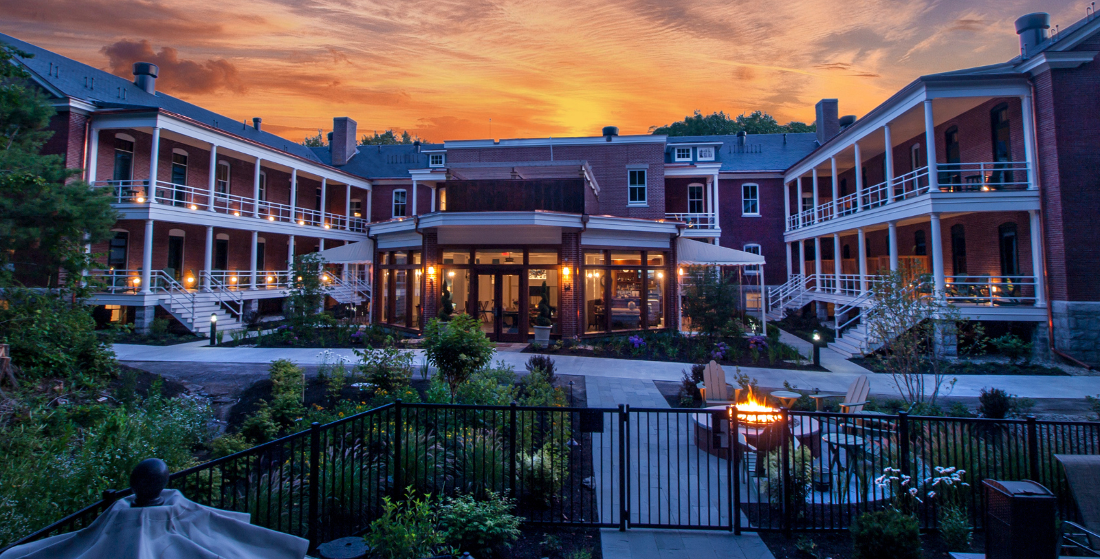 Image of exterior of The Inn at Diamond Cove, a member of Historic Hotels of American since 2015, located in Portland, Maine