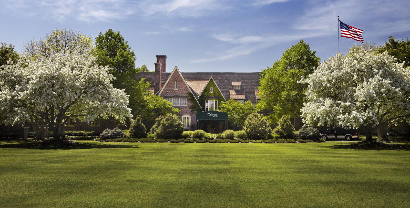 Discover the Tudor Revival-style architecture of The American Club.