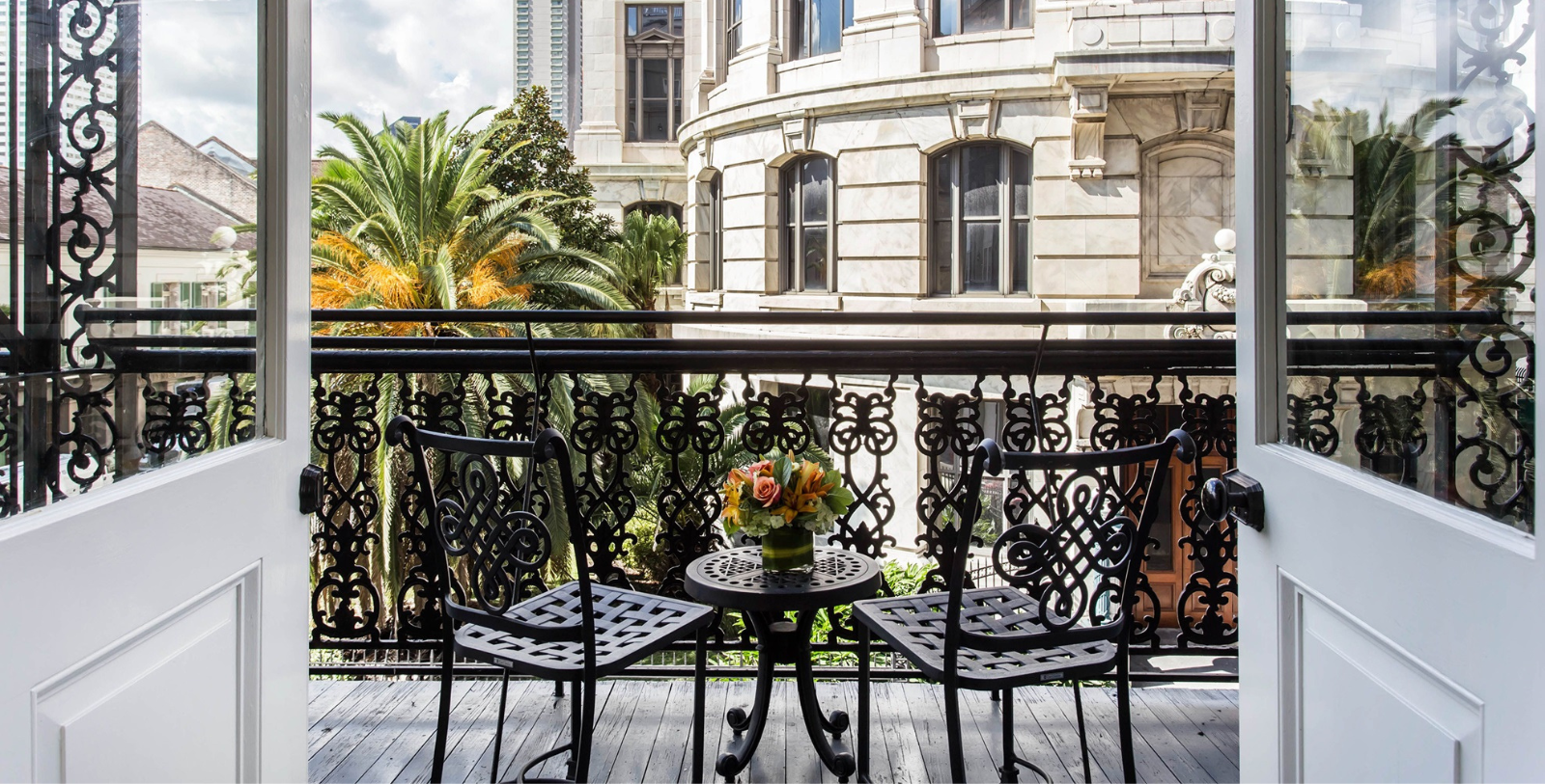 Image of balcony view at Omni Royal Orleans, a member of Historic Hotels of America since 2010, located in New Orleans, Louisiana