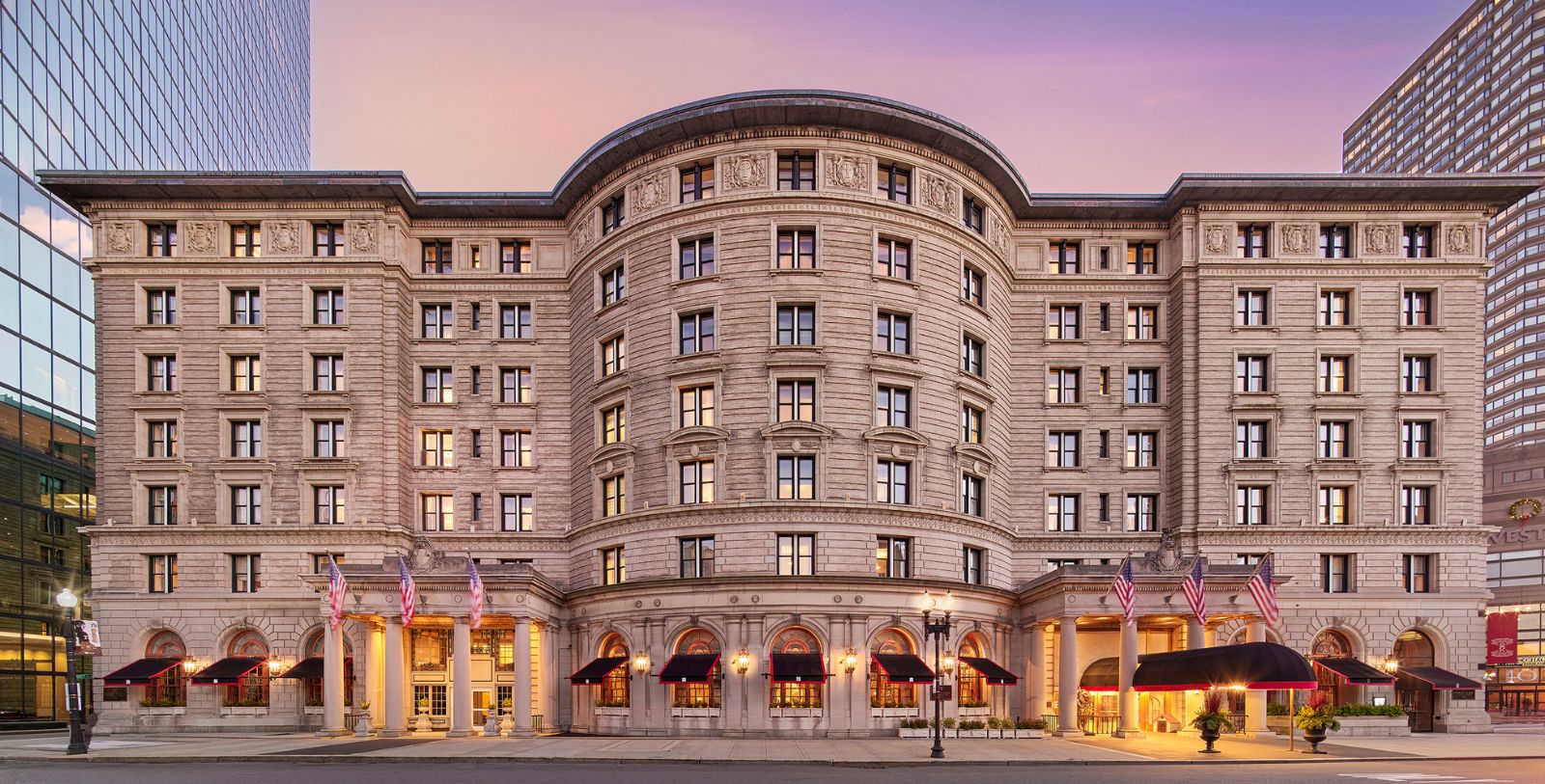 Discover Peacock Alley, the grand entrance into Fairmont Copley Plaza.